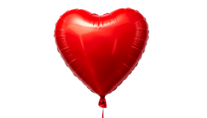 a vibrant red heart-shaped balloon, perfect for expressing love and affection
