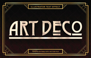 editable art deco text	
