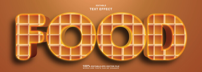 food wale text effect