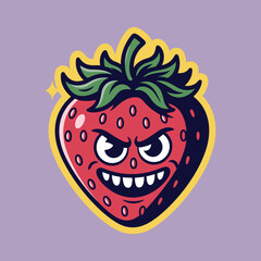 funny face of a tomato