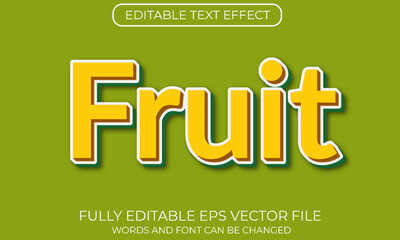 Fruit editable text effect