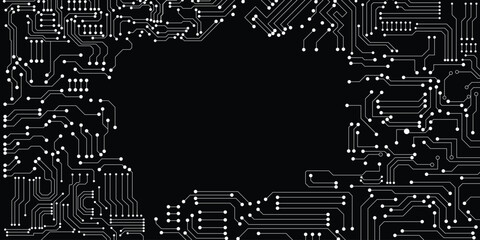 Abstract Technology Background , circuit board pattern stock illustration