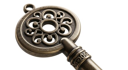 Obraz premium Ornate Antique Key - A Symbol of Mystery and Access.