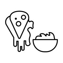 quesadilla line icon