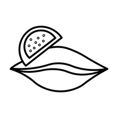 pirozhki line icon