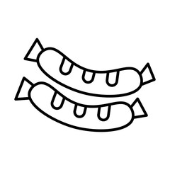 sausage line icon