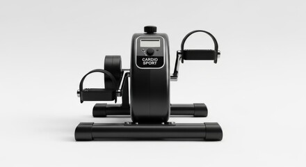 Portable cardio exerciser for fitness enthusiasts on the white background