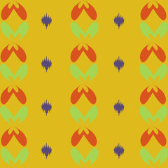 Geometric seamless pattern with abstract capsule shapes arranged in a modern symmetrical design.