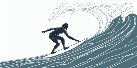 Abstract geometric shape with vibrant color silhouette