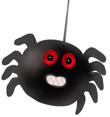 A Halloween - themed drawing of a spider. Illustration vector.