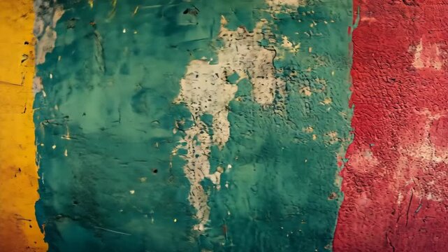 Distressed Colorful Wall Texture Abstract.