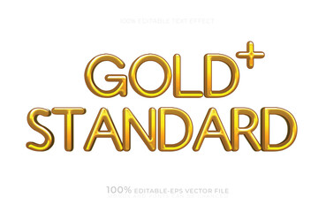 gold standard editable text effect