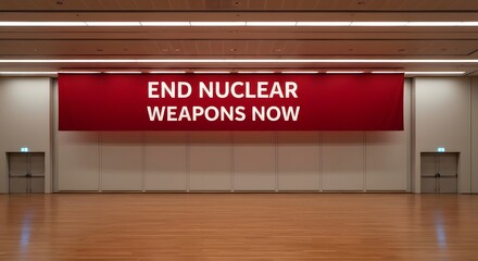 Bright glowing words calling for abolition