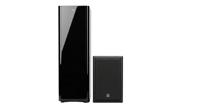 Loudspeaker Duo isolated on transparent background - Powered by Adobe