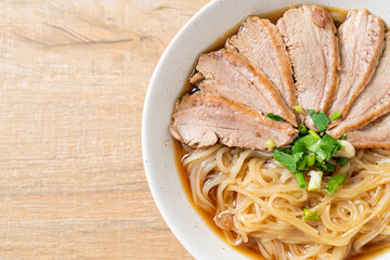 duck noodles with stewed duck soup