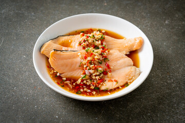 Poached Trout with Yuzu Ponzu Sauce