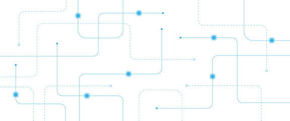 Abstract futuristic technology background. Technology background with crossed lines and dots.