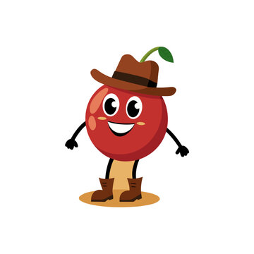 cartoon conkerberry fruit mascot character in funn