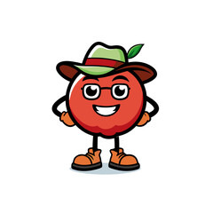 cartoon eastern hawthorn fruit fruit mascot charac