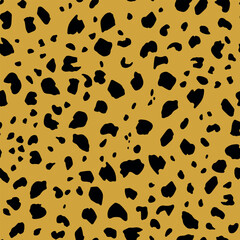 Abstract modern leopard seamless pattern. Animals fashion trendy background. Color decorative vector illustration for print, fabric, textile. Modern ornament of stylized skin.