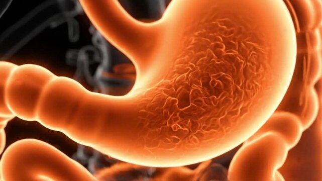 Human Anatomy Digestive System Animated Stomach Intestines Digestion Process Medical Animation Healthcare Visualization
