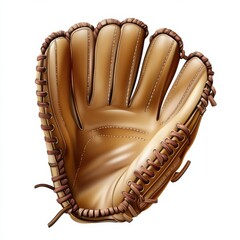 Realistic Baseball Glove Digital Render
