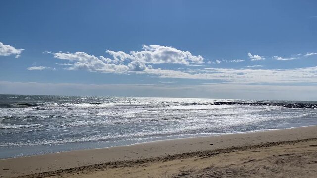 Giornata ventosa in spiaggia