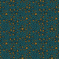Abstract modern leopard seamless pattern. Animals fashion trendy background. Color decorative vector illustration for print, fabric, textile. Modern ornament of stylized skin.