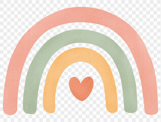 Pastel rainbow cute kawaii cartoon Halloween decoration Vector.