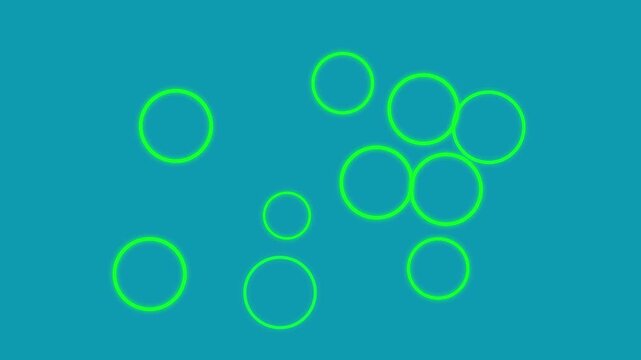 Rippling circles on transparent background Set of Four Circle Ring Accent Highlights Elements, loop animation circel pop up,