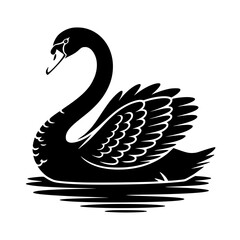 Obraz premium Vector art of black swirl ornament