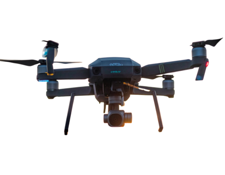 Futuristic Drone with Digital Surveillance Theme