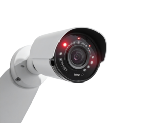 Futuristic Security Camera with Night Vision Effect