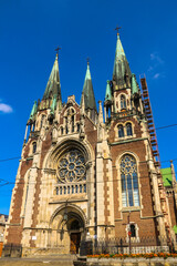 Obraz premium Church of Sts. Olha and Elizabeth in Lviv, Ukraine