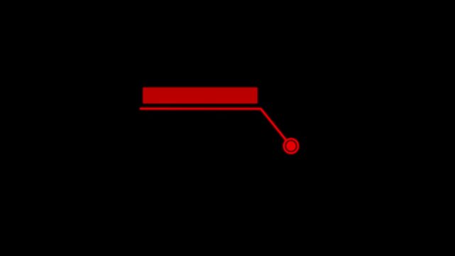 Hud callout rectangle text box animation, scoreboard, modern technologies. Digital download progress or status bar of the digital interface head-up display.4k video