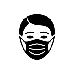 Vector art of face mask icon