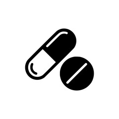 Vector art of capsule and pill