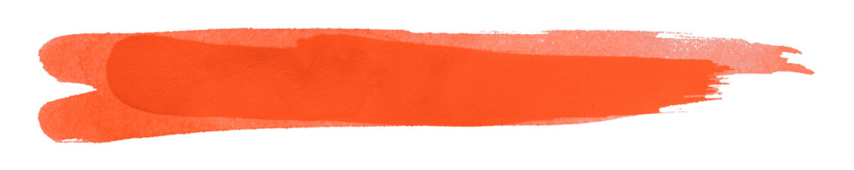 red watercolor background. Artistic hand paint. Isolated on transparent background.