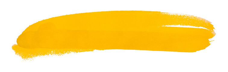yellow watercolor background. Artistic hand paint. Isolated on transparent background.