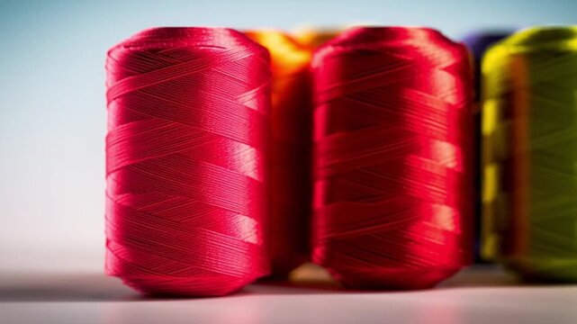 colorful spools of thread