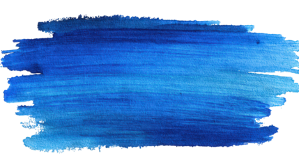 Textured Blue Brushstroke on Black Background Illuminated Abstract Design Element