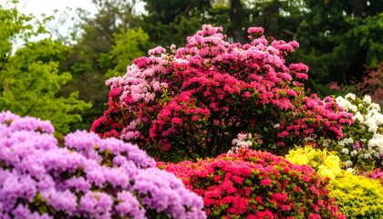 Obraz premium Flowering garden shrubs