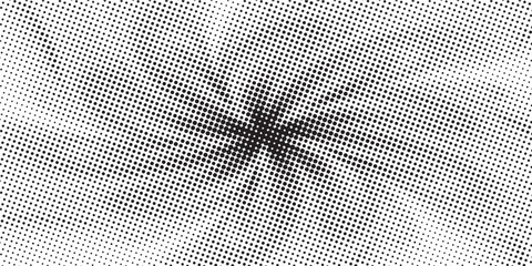 Abstract Black And White Halftone Dot Texture Background