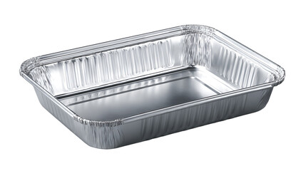 Rectangular Aluminum Baking Tray isolated on transparent background Remove png