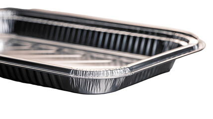 Rectangular Aluminum Baking Tray isolated on transparent background Remove png