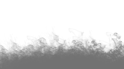 Smoke effect isolated on transparent background for creative design projects