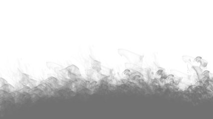 Smoke effect isolated on transparent background for creative design projects