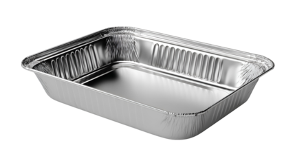 Rectangular Aluminum Baking Tray isolated on transparent background Remove png
