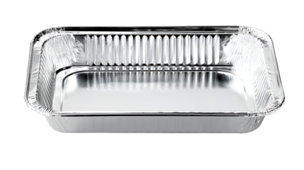 Rectangular Aluminum Baking Tray isolated on transparent background Remove png