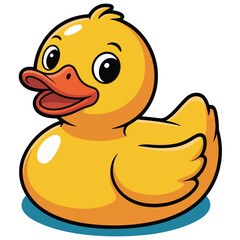 rubber duck isolated on white